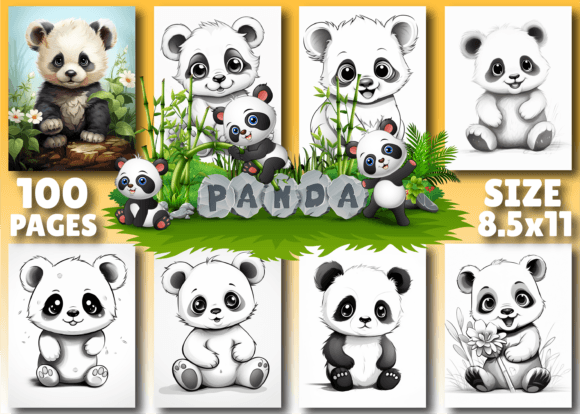 Download Cute Panda Coloring Pages for Kids - Cute panda coloring pages Collection