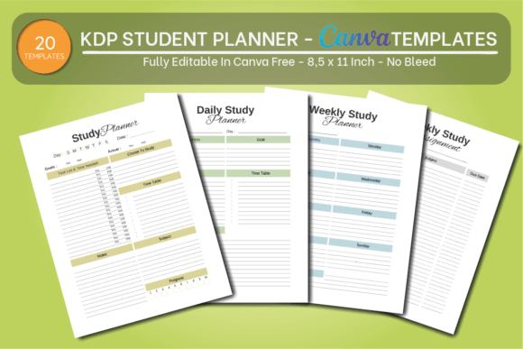 Download 20 Editable KDP Canva Templates 8,5x11 - Kdp canva templates Collection