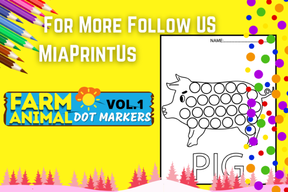 Download Farm Animals Dot Markers - Premium Resources