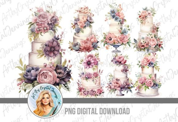 Download Beautiful Flower Wedding Cake PNG - Premium Resources
