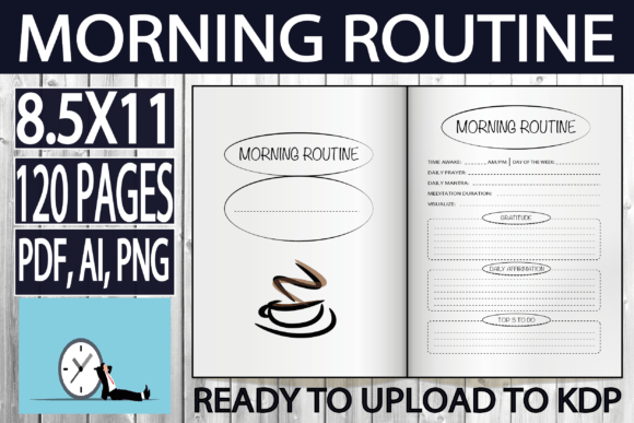 Download Morning Routine Checklist KDP Template - Kdp template Collection