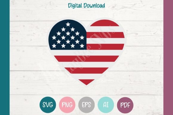 Download USA Heart Flag SVG PNG EPS AI PDF - Pdf Collection
