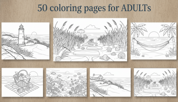 Download 50 Beach Coloring Pages for Adults PDF - Pdf Collection